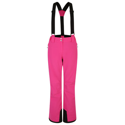 Pure Pink - Front - Dare 2B Womens-Ladies Effused II Waterproof Ski Trousers