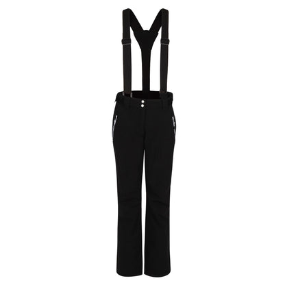 Black - Front - Dare 2B Womens-Ladies Effused II Waterproof Ski Trousers