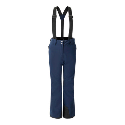 Navy - Front - Dare 2B Womens-Ladies Effused II Waterproof Ski Trousers
