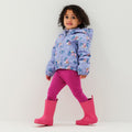 Lilac Bloom - Back - Regatta Childrens-Kids Muddy Puddle Floral Peppa Pig Padded Jacket