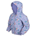 Lilac Bloom - Close up - Regatta Childrens-Kids Muddy Puddle Floral Peppa Pig Padded Jacket