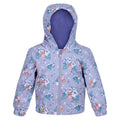 Lilac Bloom - Front - Regatta Childrens-Kids Muddy Puddle Floral Peppa Pig Padded Jacket