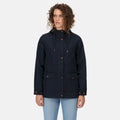 Navy - Side - Regatta Womens-Ladies Nahla Waterproof Jacket