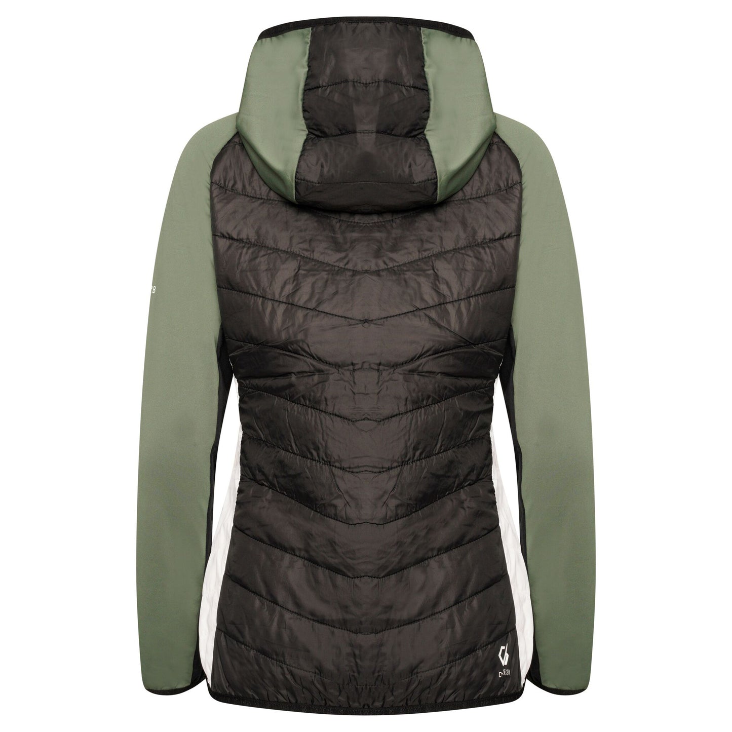 Duck Green-Black - Back - Dare 2B Womens-Ladies Surmount II Wool Hybrid Jacket
