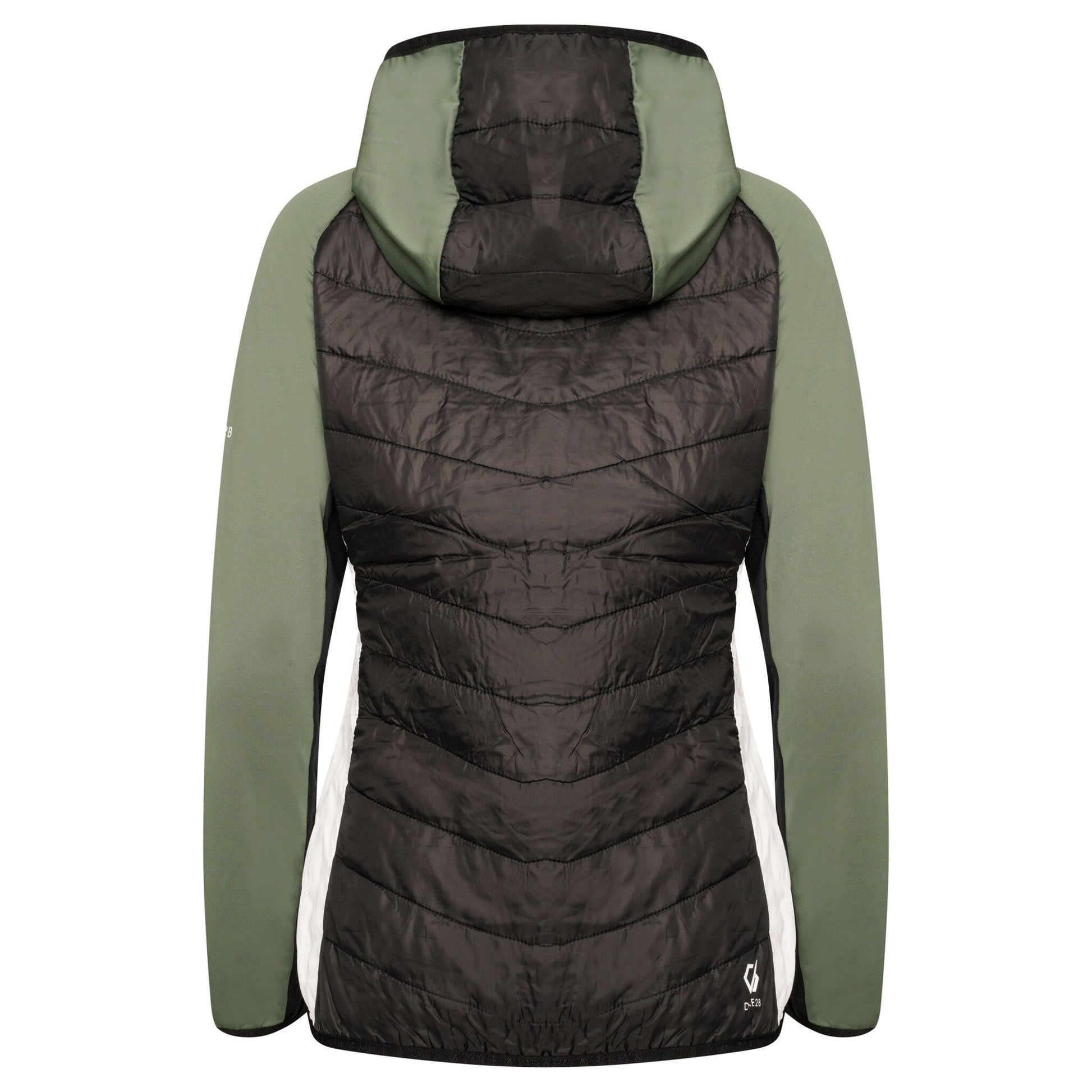 Duck Green-Black - Back - Dare 2B Womens-Ladies Surmount II Wool Hybrid Jacket
