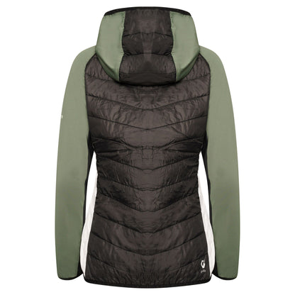 Duck Green-Black - Back - Dare 2B Womens-Ladies Surmount II Wool Hybrid Jacket
