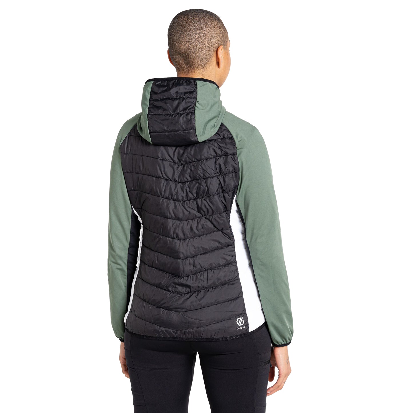 Duck Green-Black - Pack Shot - Dare 2B Womens-Ladies Surmount II Wool Hybrid Jacket