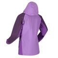 Hyacinth-Purple Sapphire-Dark Aubergine - Close up - Regatta Womens-Ladies Highton Stretch II Waterproof Padded Jacket