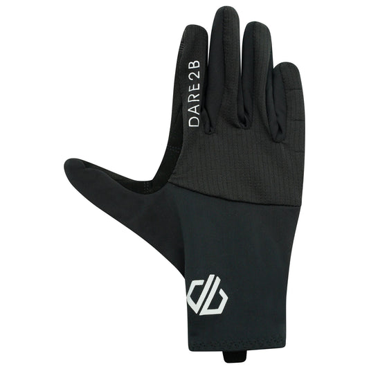 Black - Front - Dare 2B Mens Forcible II Cycling Gloves