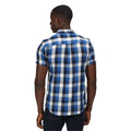 Lapis Blue - Lifestyle - Regatta Mens Ryker Checked Short-Sleeved Shirt