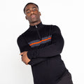 Black-Amber Glow - Pack Shot - Dare 2B Mens Unite Us Knitted Half Zip Sweatshirt