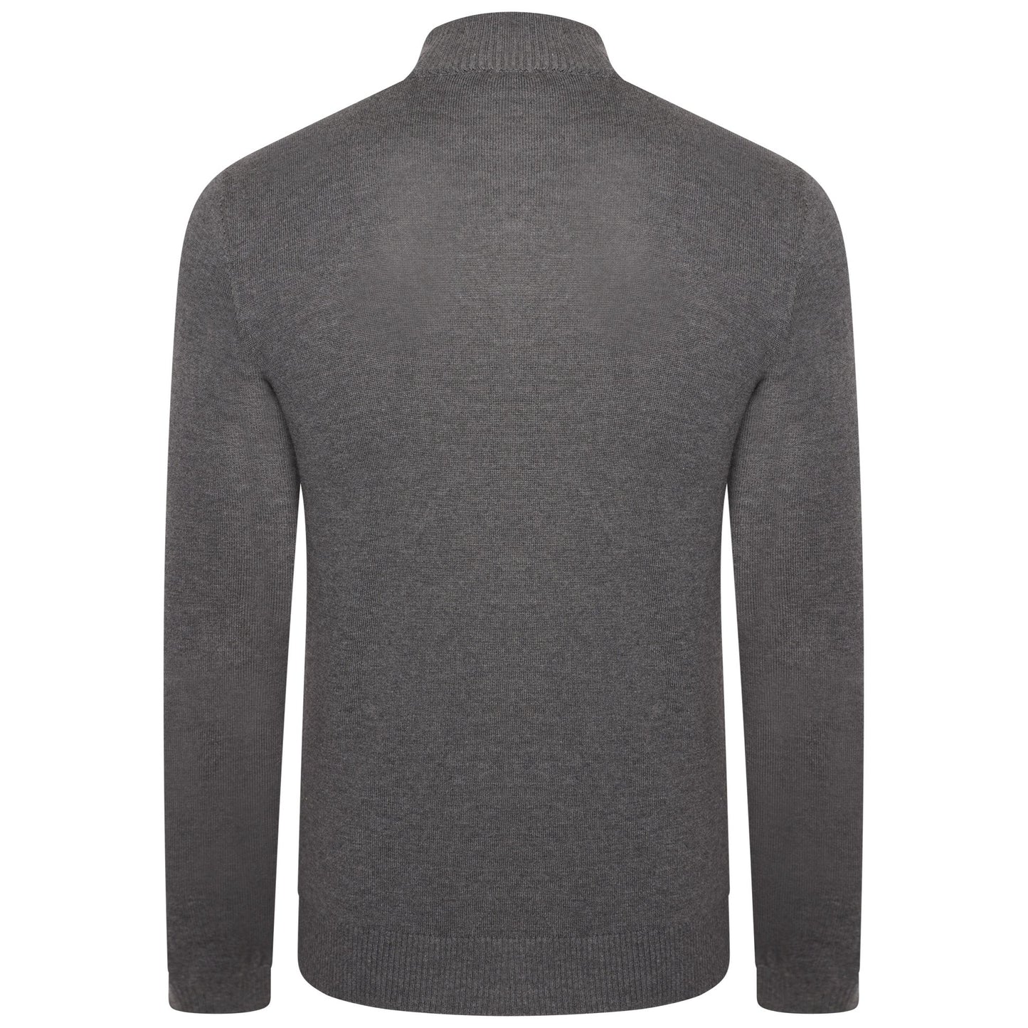 Charcoal Grey-Black - Back - Dare 2B Mens Unite Us Knitted Half Zip Sweatshirt