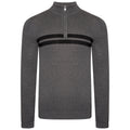 Charcoal Grey-Black - Front - Dare 2B Mens Unite Us Knitted Half Zip Sweatshirt