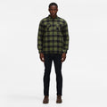 Green - Back - Regatta Professional Mens Checked Padded Shirt