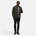 Green - Side - Regatta Professional Mens Checked Padded Shirt