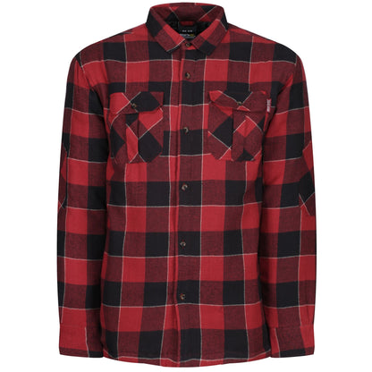 Red - Front - Regatta Professional Mens Checked Padded Shirt