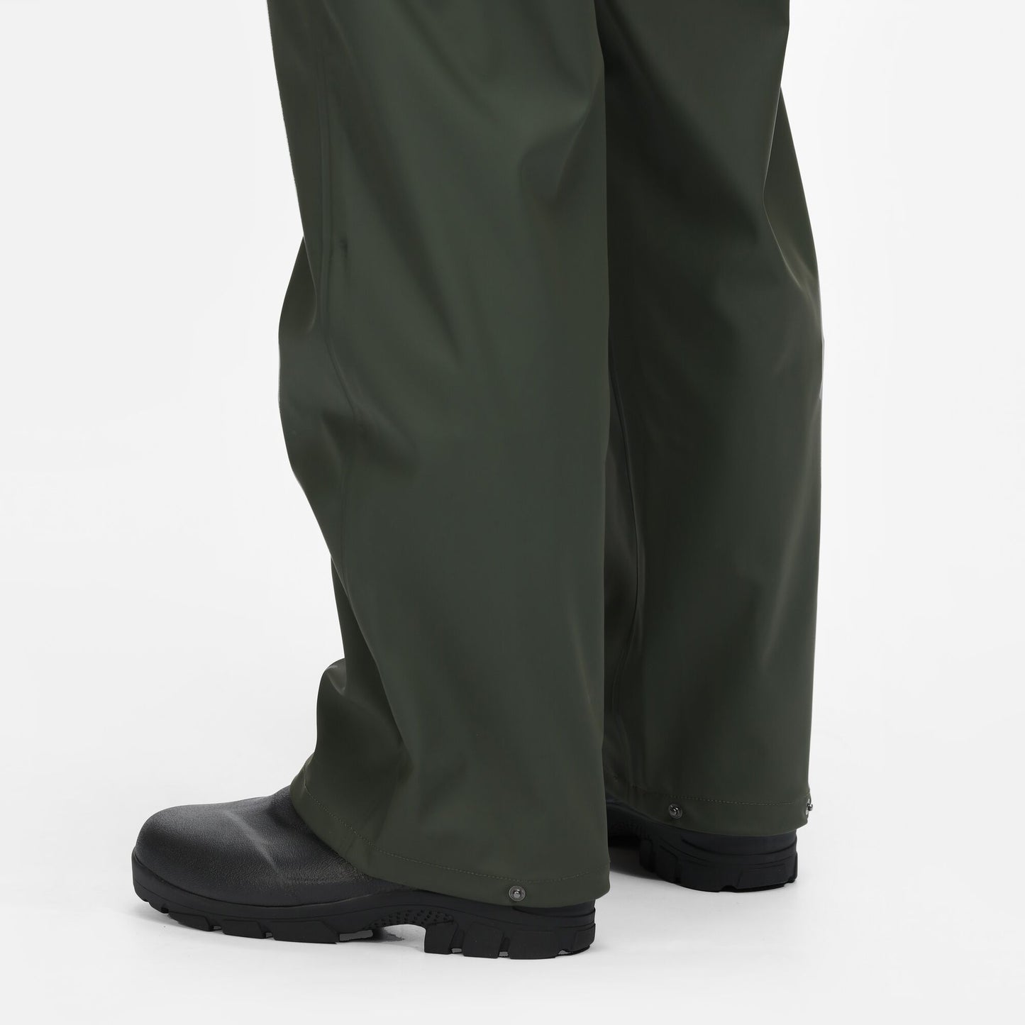 Olive - Close up - Regatta Professional Mens Waterproof Rain Trousers