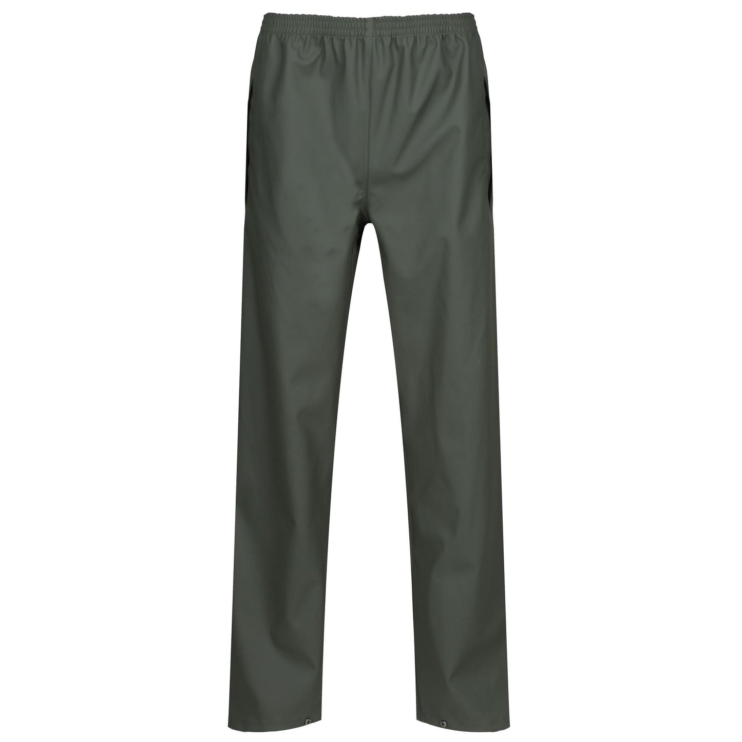 Olive - Front - Regatta Professional Mens Waterproof Rain Trousers