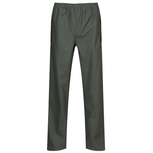Olive - Front - Regatta Professional Mens Waterproof Rain Trousers