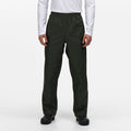 Olive - Side - Regatta Professional Mens Waterproof Rain Trousers