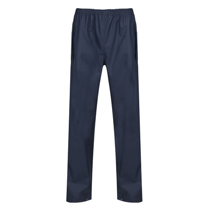 Navy - Front - Regatta Professional Mens Waterproof Rain Trousers