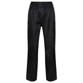 Black - Back - Regatta Professional Womens-Ladies Packaway Rain Trousers