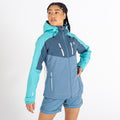 Meadowbrook Green-Bluestone - Back - Dare 2B Womens-Ladies Diverse II Waterproof Jacket