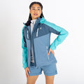 Meadowbrook Green-Bluestone - Side - Dare 2B Womens-Ladies Diverse II Waterproof Jacket
