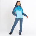 Crystal Seas-Capri Blue - Side - Dare 2B Womens-Ladies Diverse II Waterproof Jacket