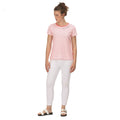Neon Pink - Close up - Regatta Womens-Ladies Odalis Stripe T-Shirt