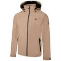 Gold Fawn - Side - Dare 2B Mens Switch Out Recycled Waterproof Jacket