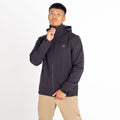 Black - Pack Shot - Dare 2B Mens Switch Out Recycled Waterproof Jacket