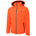 Burnt Salmon - Side - Dare 2B Mens Switch Out Recycled Waterproof Jacket