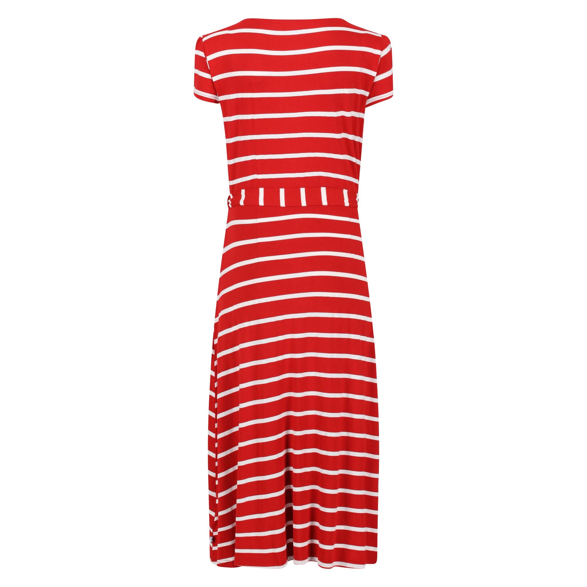 True Red-White - Back - Regatta Womens-Ladies Maisyn Stripe Shirt Dress