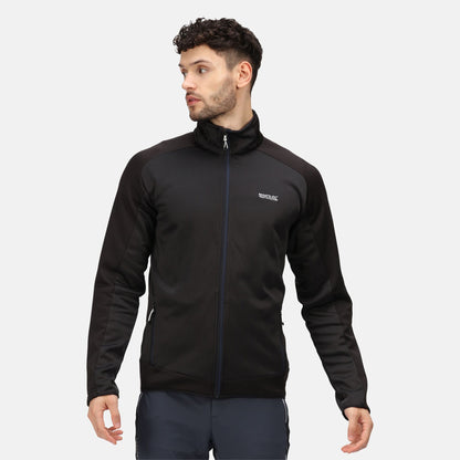Black - Back - Regatta Mens Highton II Fleece Jacket