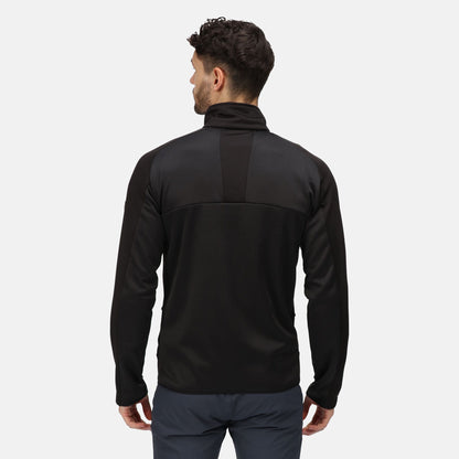 Black - Side - Regatta Mens Highton II Fleece Jacket