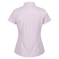 Pastel Lilac - Back - Regatta Womens-Ladies Mindano VI Daisy Short-Sleeved Shirt