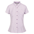Pastel Lilac - Front - Regatta Womens-Ladies Mindano VI Daisy Short-Sleeved Shirt