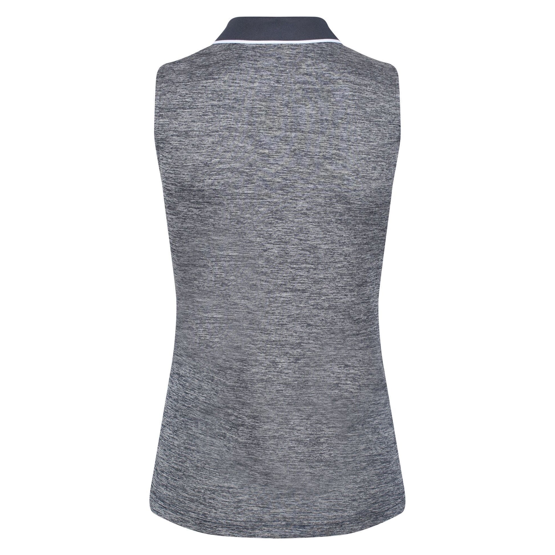 Navy - Back - Regatta Womens-Ladies Tima II Sleeveless Polo Shirt