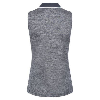 Navy - Back - Regatta Womens-Ladies Tima II Sleeveless Polo Shirt