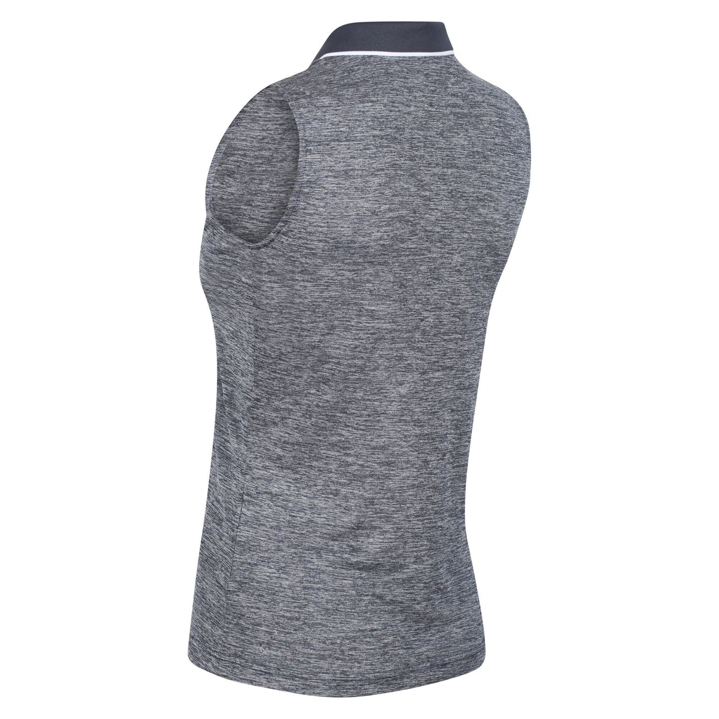 Navy - Side - Regatta Womens-Ladies Tima II Sleeveless Polo Shirt