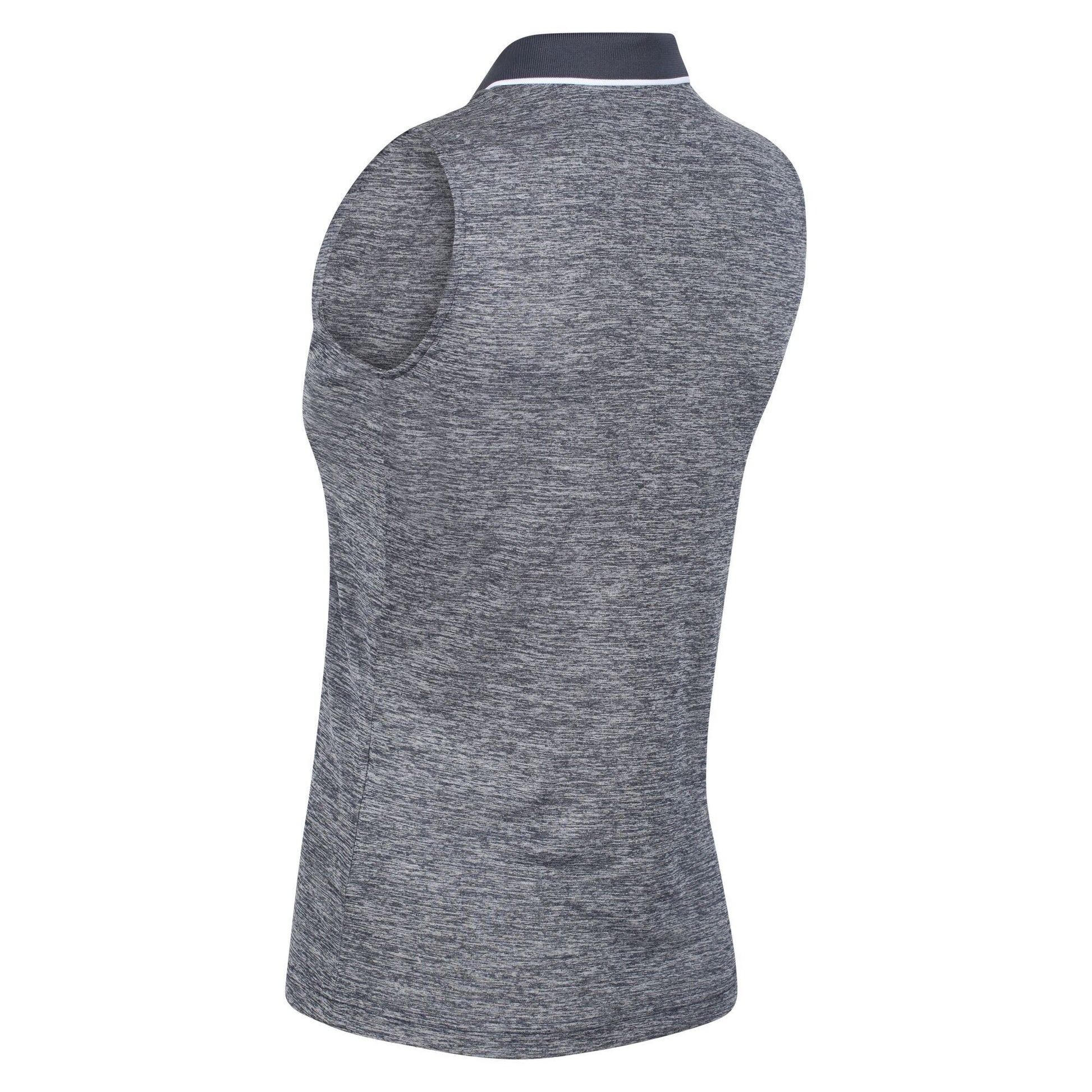 Navy - Side - Regatta Womens-Ladies Tima II Sleeveless Polo Shirt