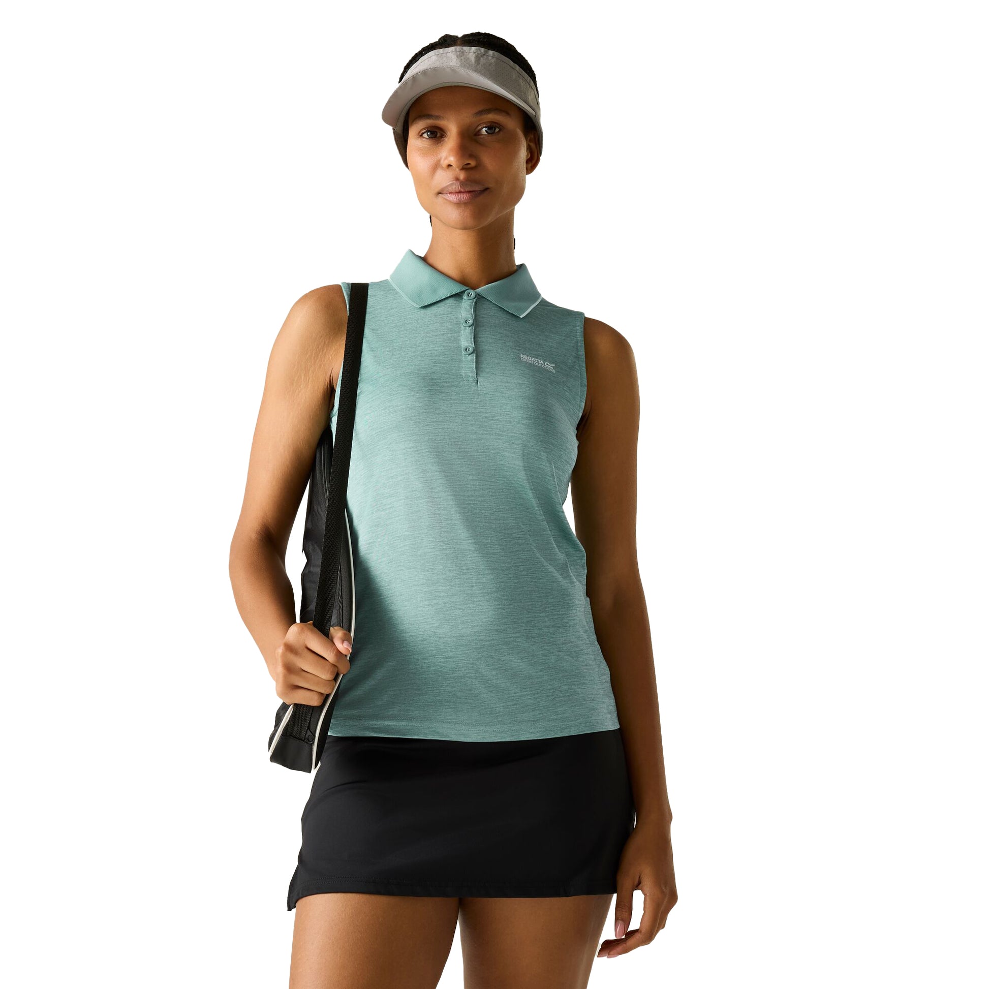 Ivy Moss - Lifestyle - Regatta Womens-Ladies Tima II Sleeveless Polo Shirt