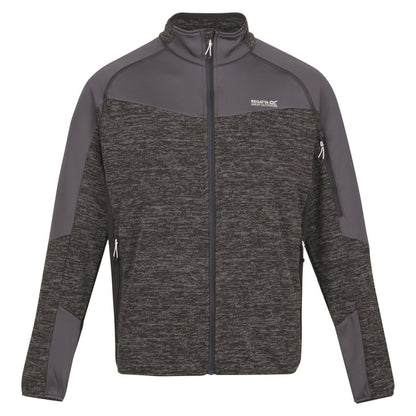 Black-India Grey - Front - Regatta Mens Coladane III Zip Fleece Jacket