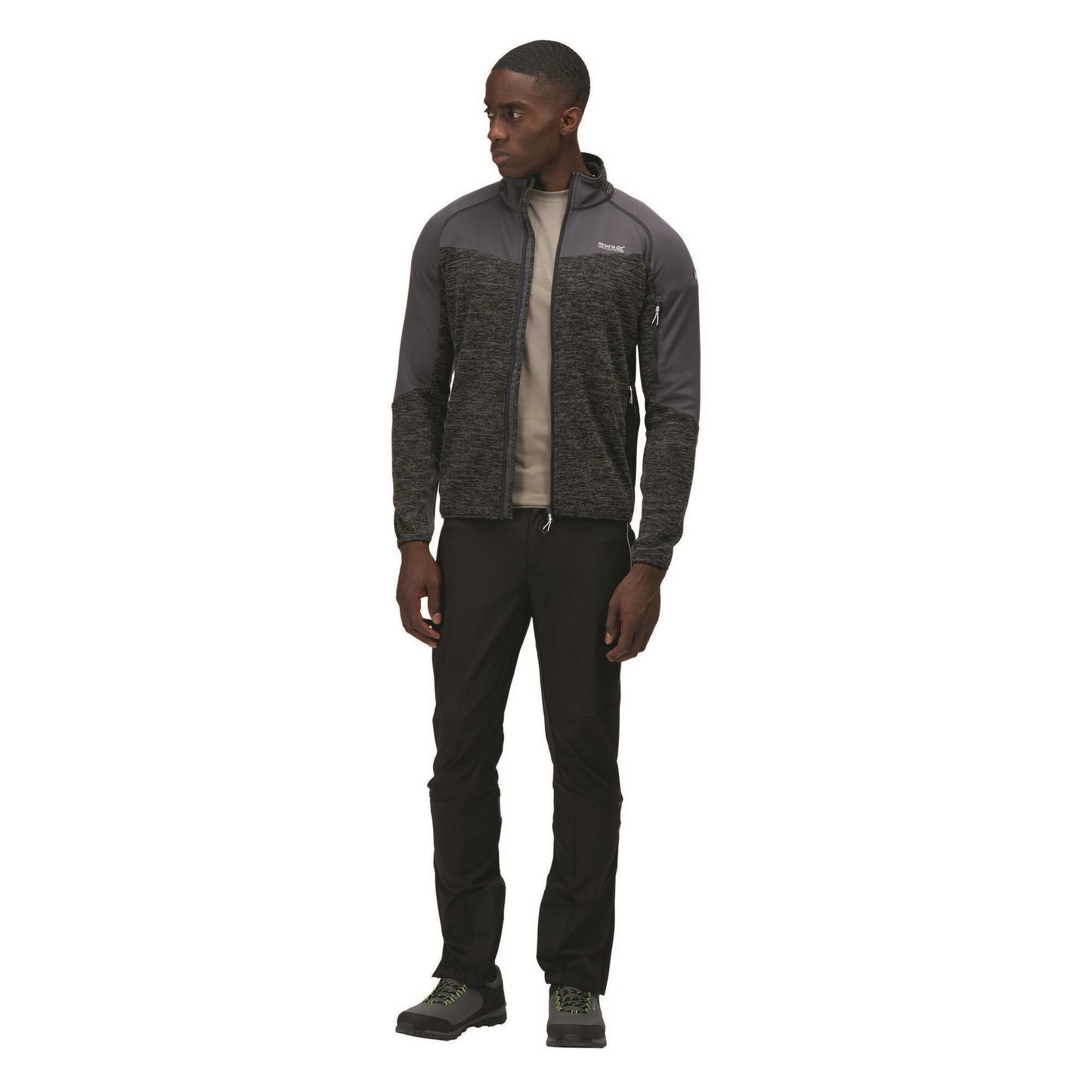 Black-India Grey - Lifestyle - Regatta Mens Coladane III Zip Fleece Jacket