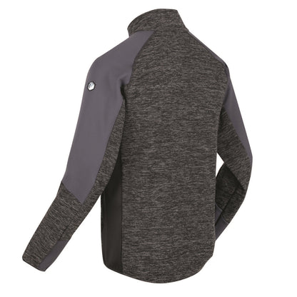 Black-India Grey - Close up - Regatta Mens Coladane III Zip Fleece Jacket