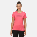 Tropical Pink - Back - Regatta Womens-Ladies Fingal VI Logo T-Shirt