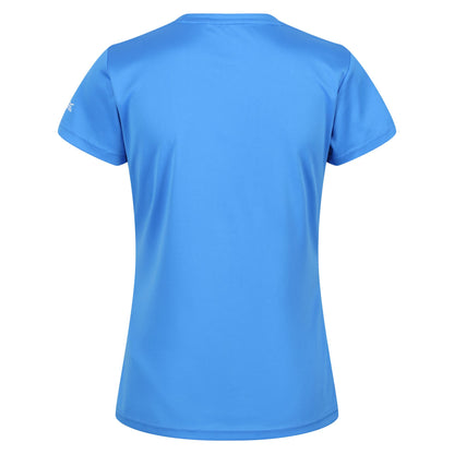 Sonic Blue - Pack Shot - Regatta Womens-Ladies Fingal VI Mountain T-Shirt