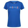 Lapis Blue - Front - Regatta Womens-Ladies Fingal VI Text T-Shirt