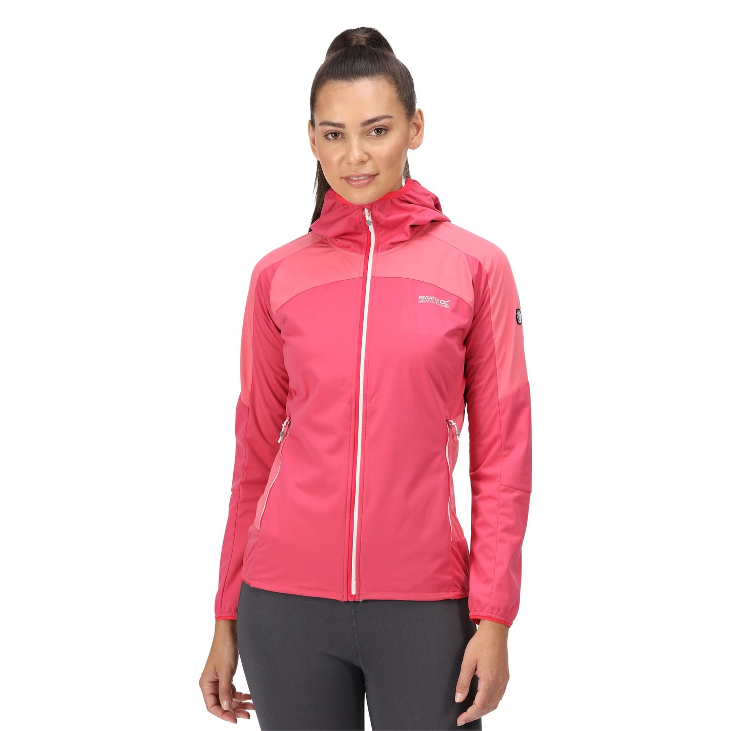 Rethink Pink-Tropical Pink - Side - Regatta Womens-Ladies Tarvos IV Softshell Jacket